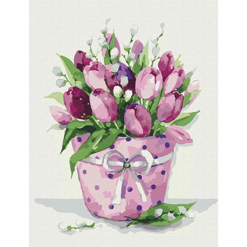 Картина за номерами - Тюльпанова ніжність