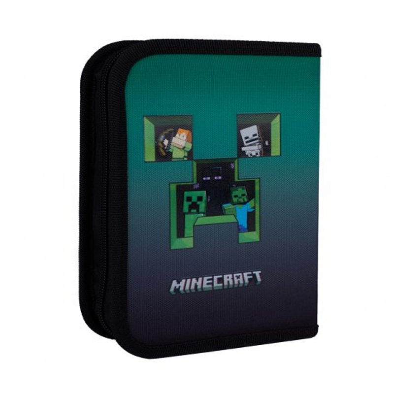 Пенал твердий одинарний з двома клапанами Yes Minecraft Icons HP-04 - Зображення 2