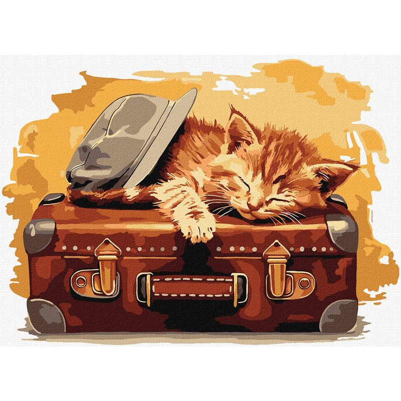 Картина за номерами - Готовий до подорожі ©art_selena_ua