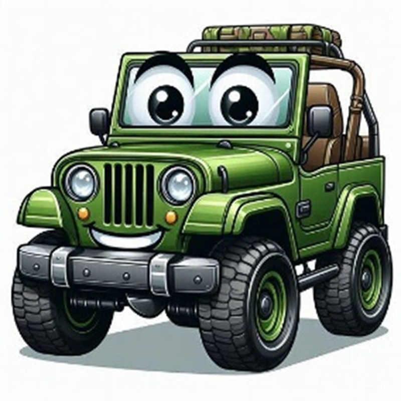 Набір для творчості зі стразами (наліпка), Джип Кремез, 11*10см