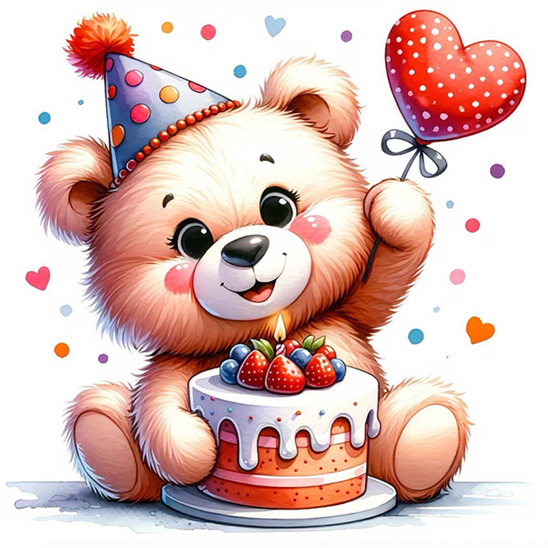 Набір зі стразами наліпка, Солодкий день, 11*10 см