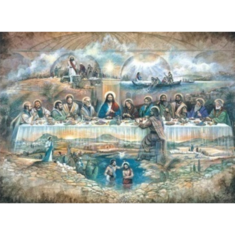 Набір для творчості зі стразами на підрамнику, Тайна вечеря, 40*50 см