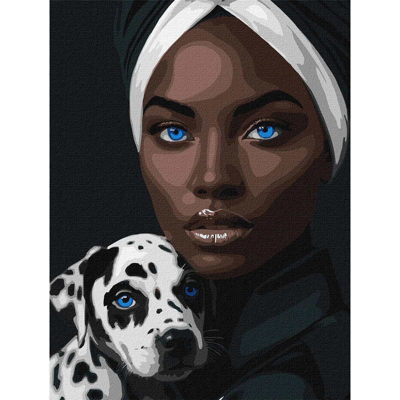 Картина за номерами - Блакитний погляд ©art_selena_ua