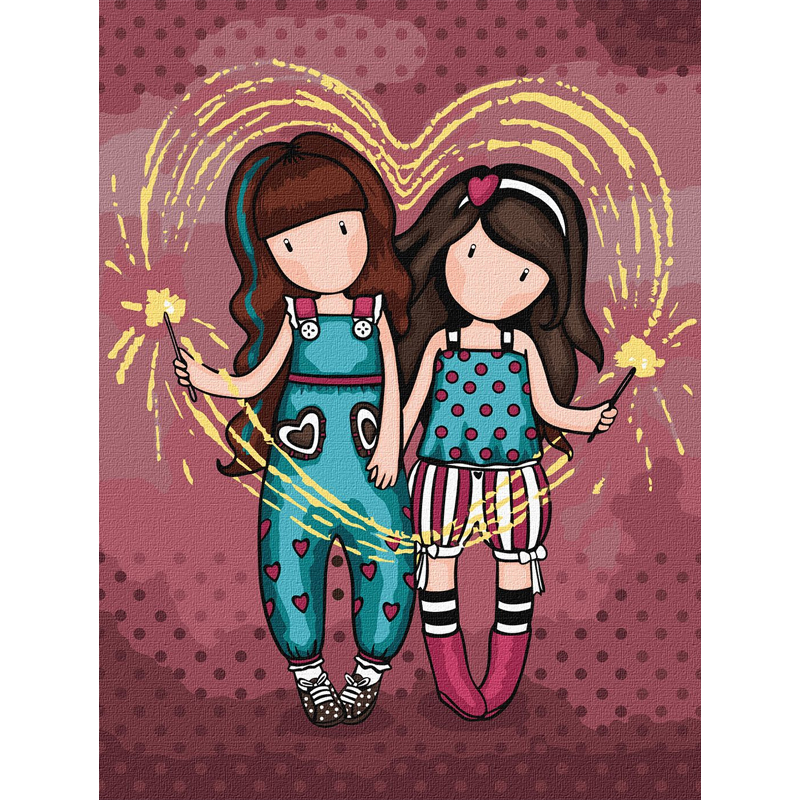 Картина за номерами - Fireworks Santoro Gorjuss Collection