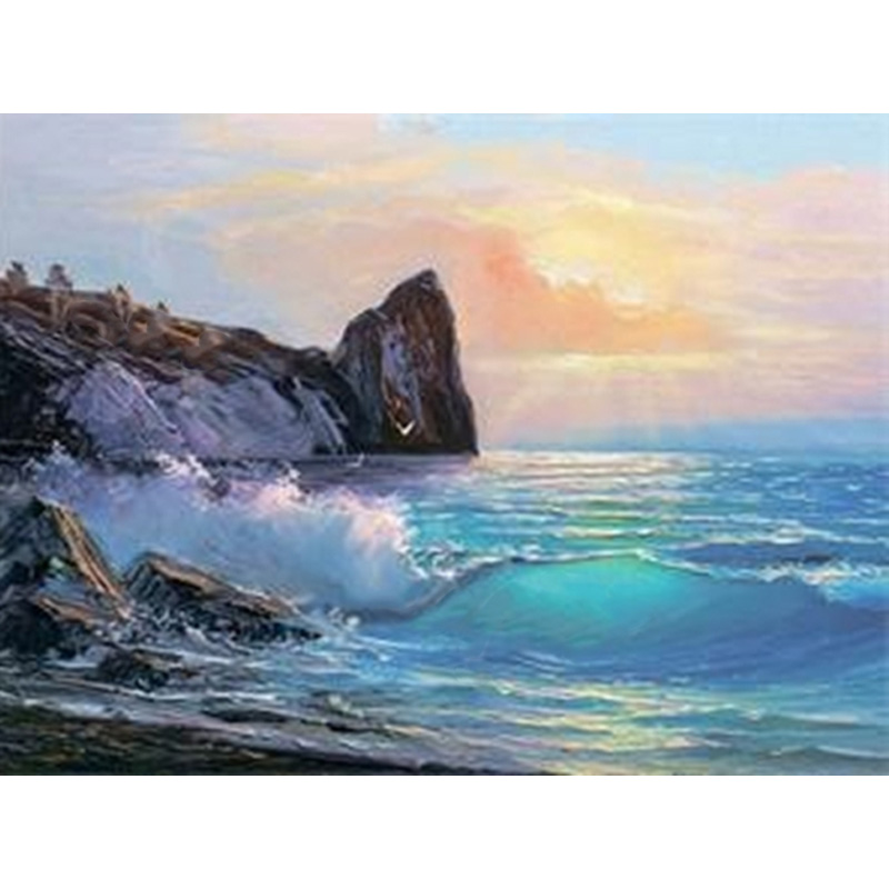 Набір зі стразами на підрамнику, Морський бриз, 40*50 см