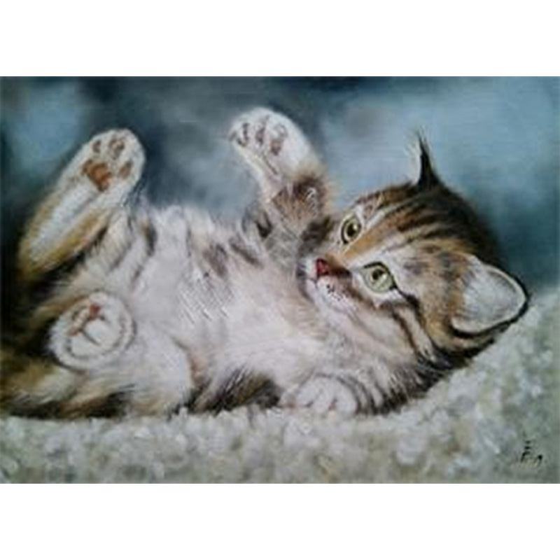 Набір для творчості зі стразами на підрамнику, Смугаста радість, 20*30 см