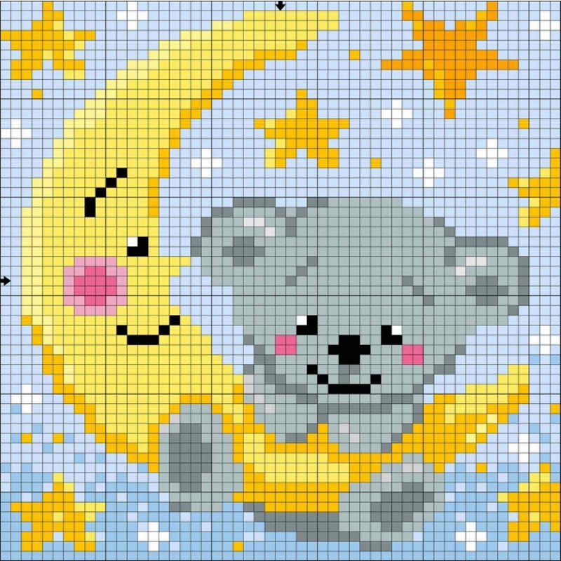 Набір для творчості зі стразами на підрамнику, Ніжні сни, 20*20 см