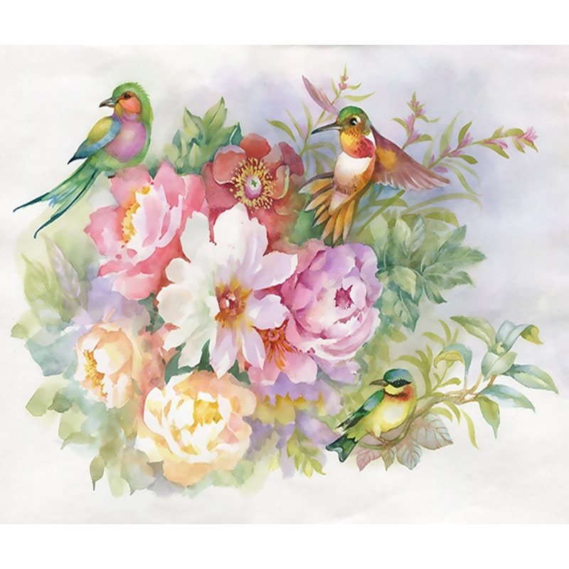 Набір для творчості зі стразами на підрамнику, Колібрі. Худ. Надія Старовойтова 20*30 см