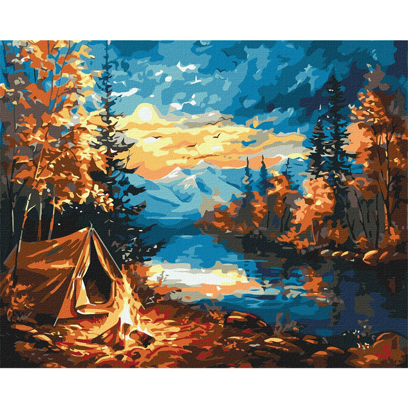 Картина за номерами - Ніч у лісі ©art_selena_ua