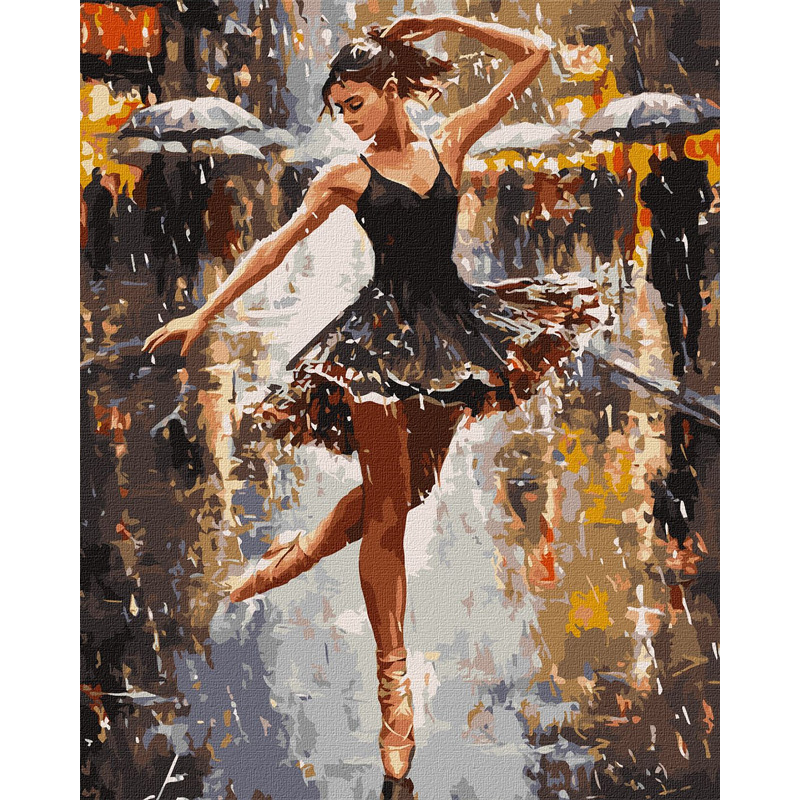 Картина за номерами - Грація дощу ©art_selena_ua