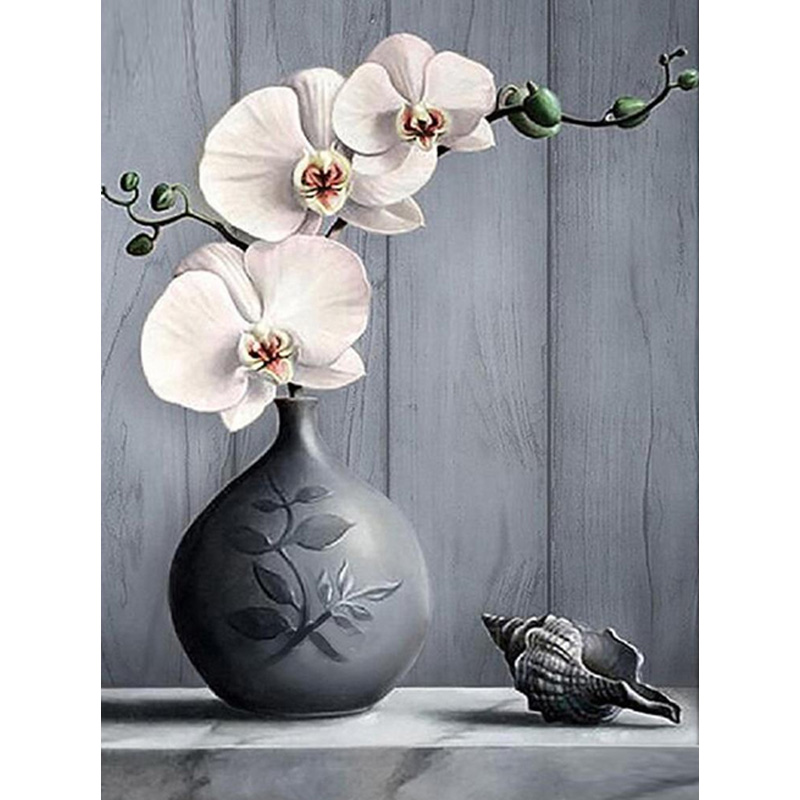 Набір для творчості зі стразами на підрамнику, Орхідея, 30*40 см