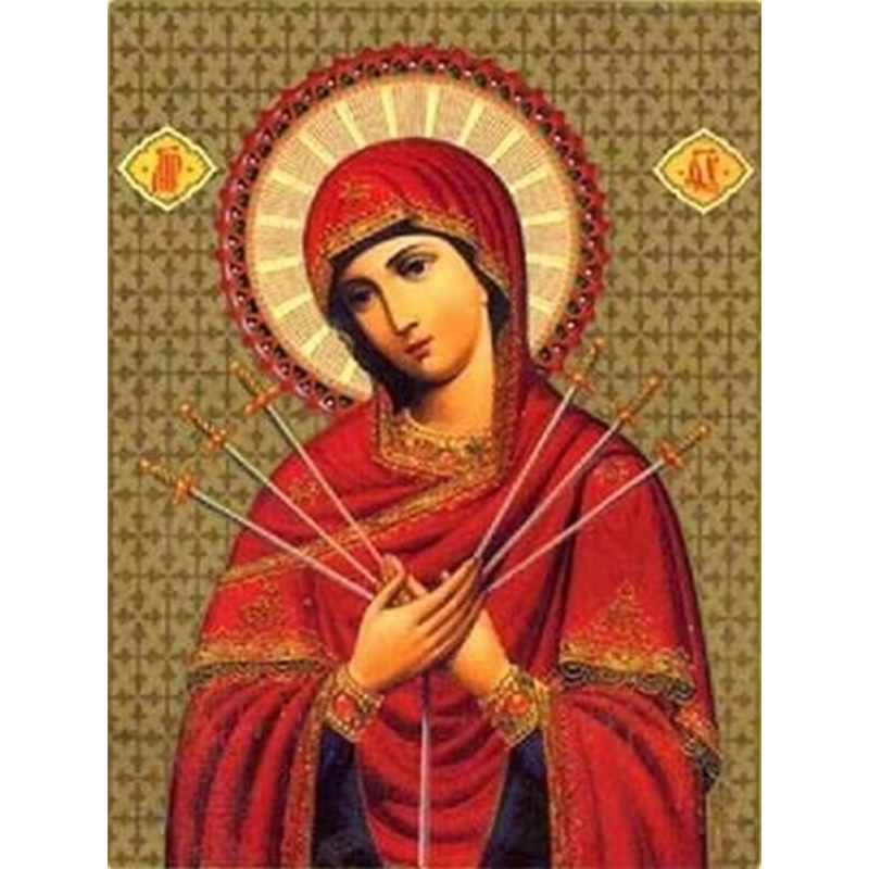 Набір зі стразами на підрамнику Семистрільна, 40*50 см