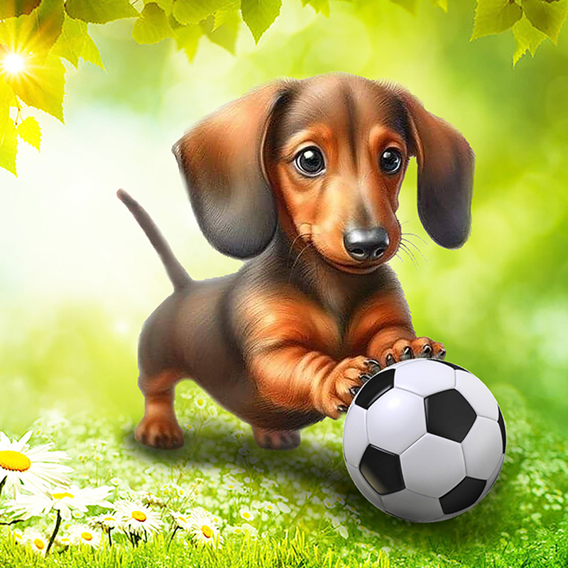 Набір для творчості зі стразами на підрамнику, Давай бавитися, 30*30 см