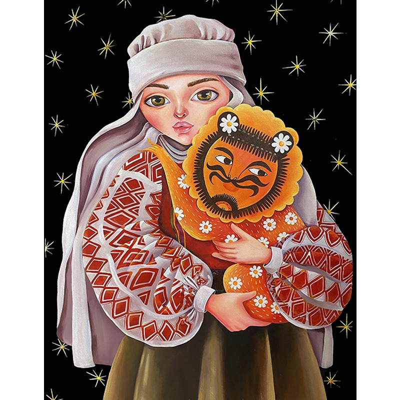 Набір для творчості зі стразами на картоні 5D, Берегиня культури. Худ.Ткаченко М.О. 21*25 см