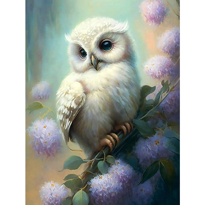 Набір для творчості зі стразами на підрамнику, Нічна охоронниця, 30*40 см