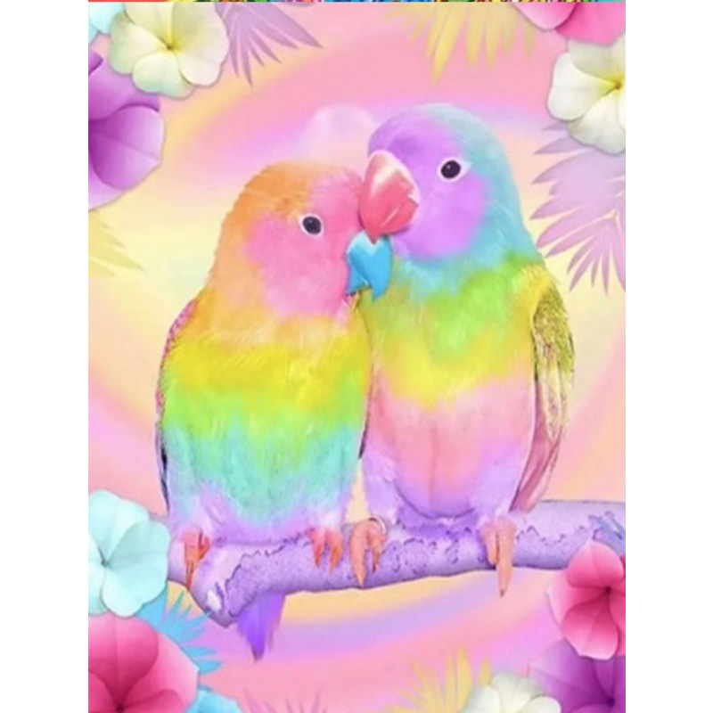 Набір для творчості зі стразами на картоні 5D, Нерозлучні 21*25 см