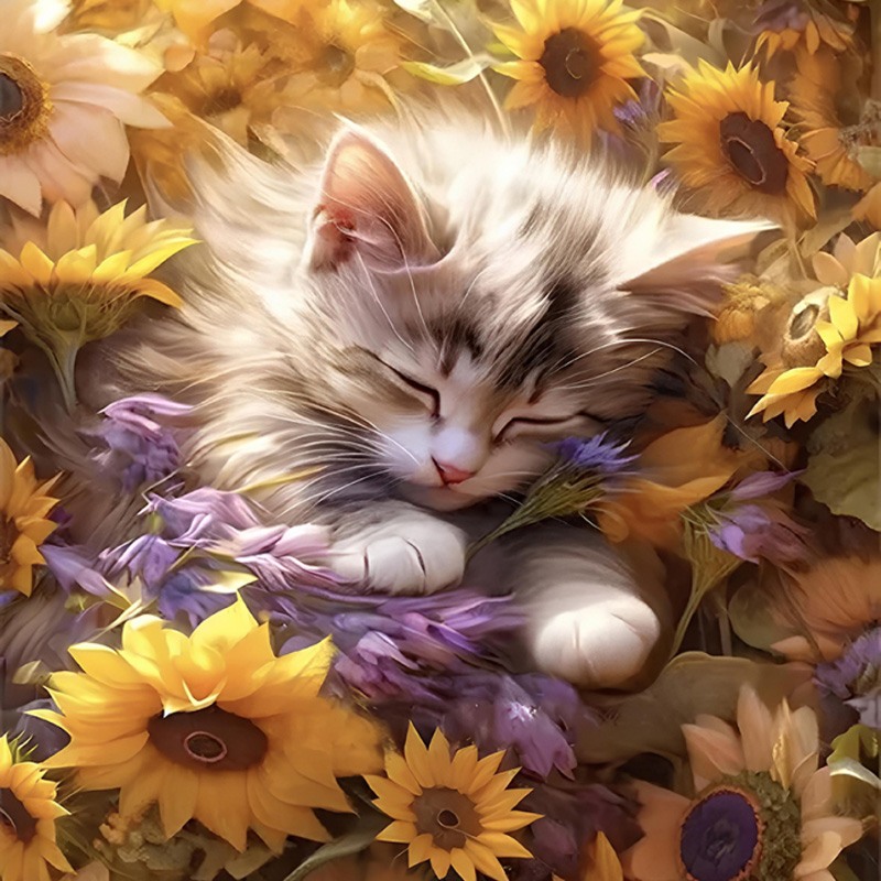 Набір для творчості зі стразами на підрамнику, Мирний сон, 30*30 см