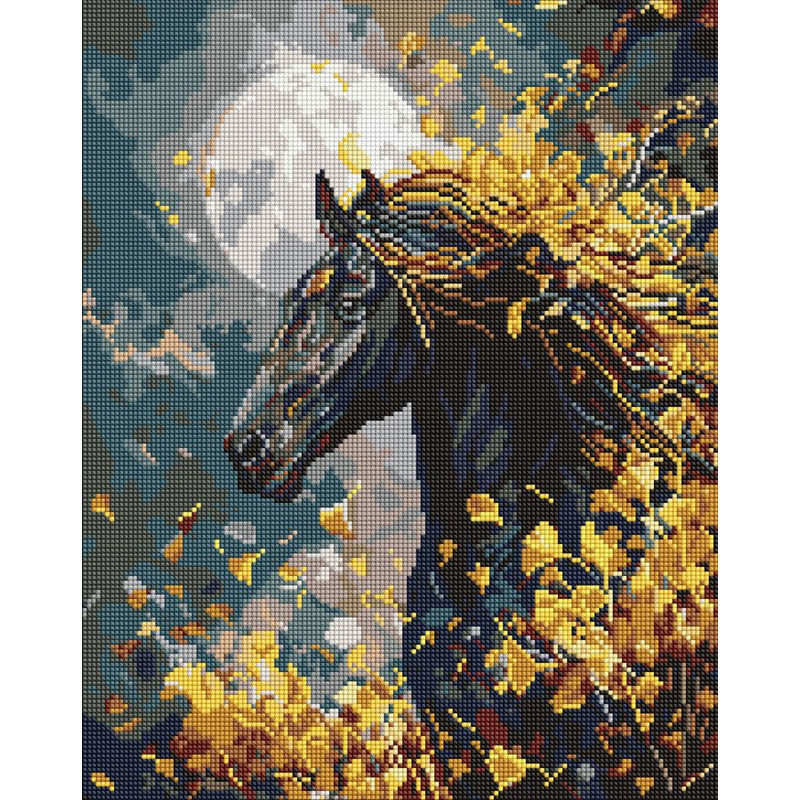 Алмазна мозаїка - Кінь і вітер ©art_selena_ua