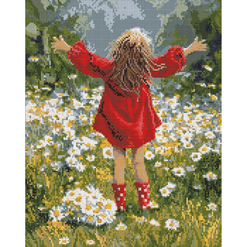 Алмазна мозаїка - Ромашки для серця ©art_selena_ua