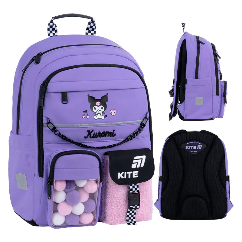 Рюкзак шкільний Kite Education Kuromi HK26-584M