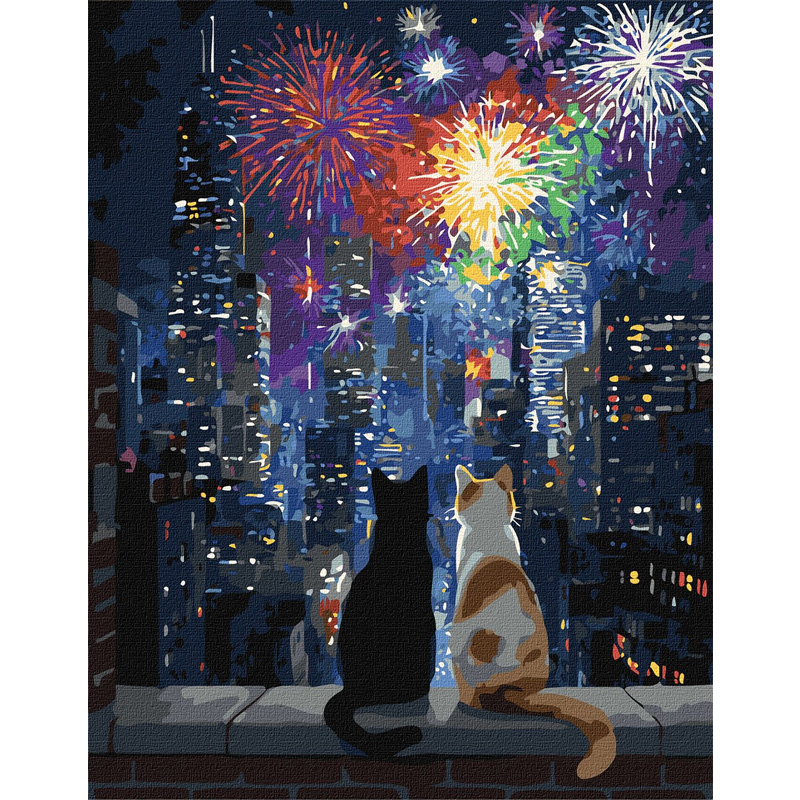 Картина за номерами - Нічне побачення ©art_selena_ua