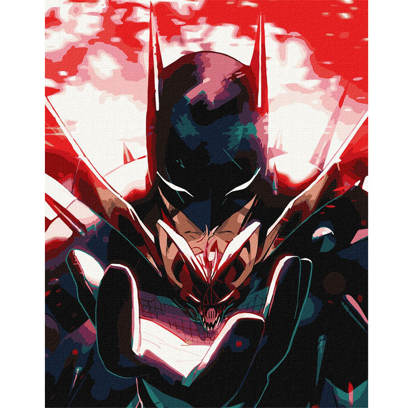 Картина за номерами - Batman: Темний Лицар з фарбами металік ©Warner Bros