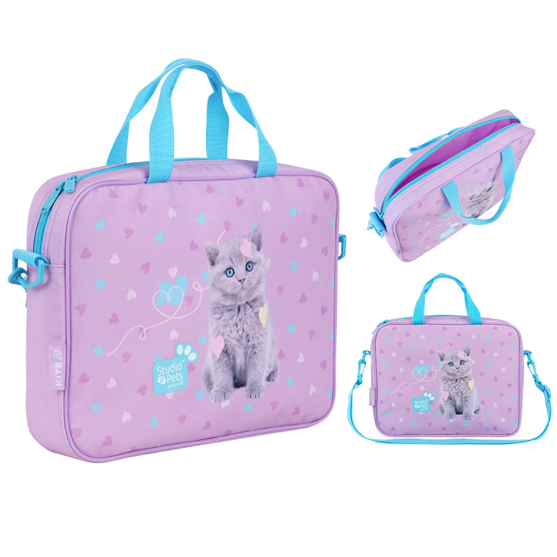 Шкільна текстильна сумка Kite Studio Pets SP26-589