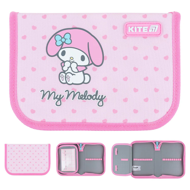 Пенал без наповнення Kite Hello Kitty HK26-621-3, 1 відділення, 1 відворот