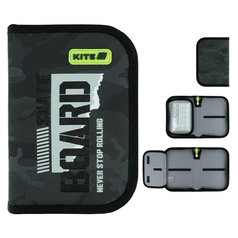Пенал без наповнення Kite SK8 Board K26-621-6, 1 відділення, 1 відворот