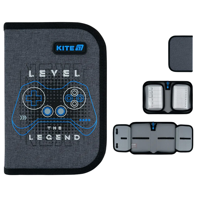 Пенал без наповнення Kite Level UP K26-622-6, 1 відділення, 2 відвороти