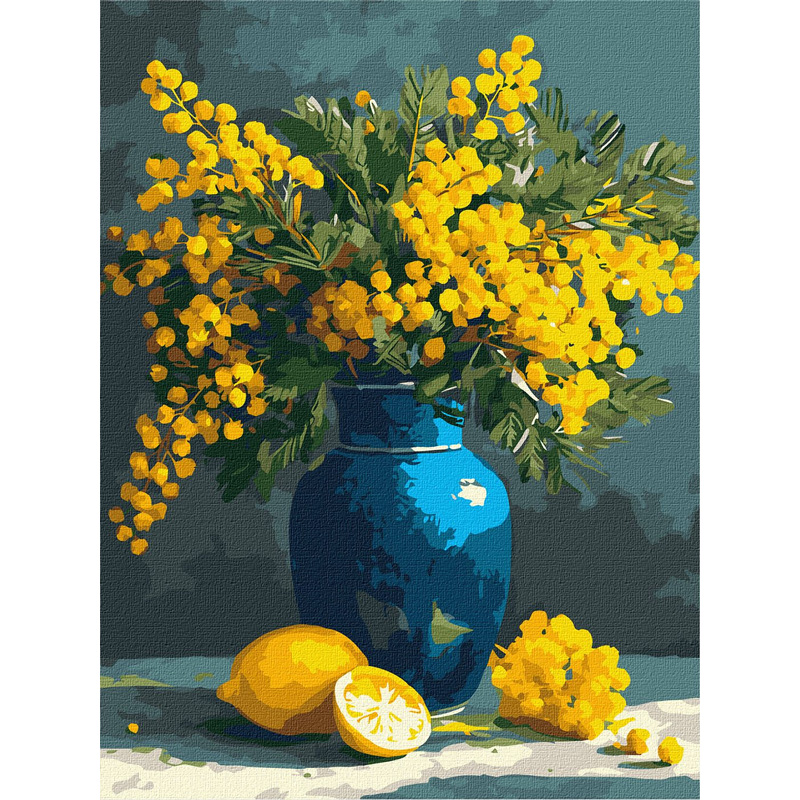 Картина за номерами - Мімоза та лимони ©art_selena_ua