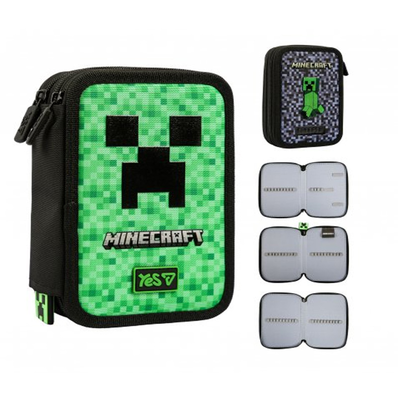 Пенал твердий Yes потрійний Minecraft TNT HP-05