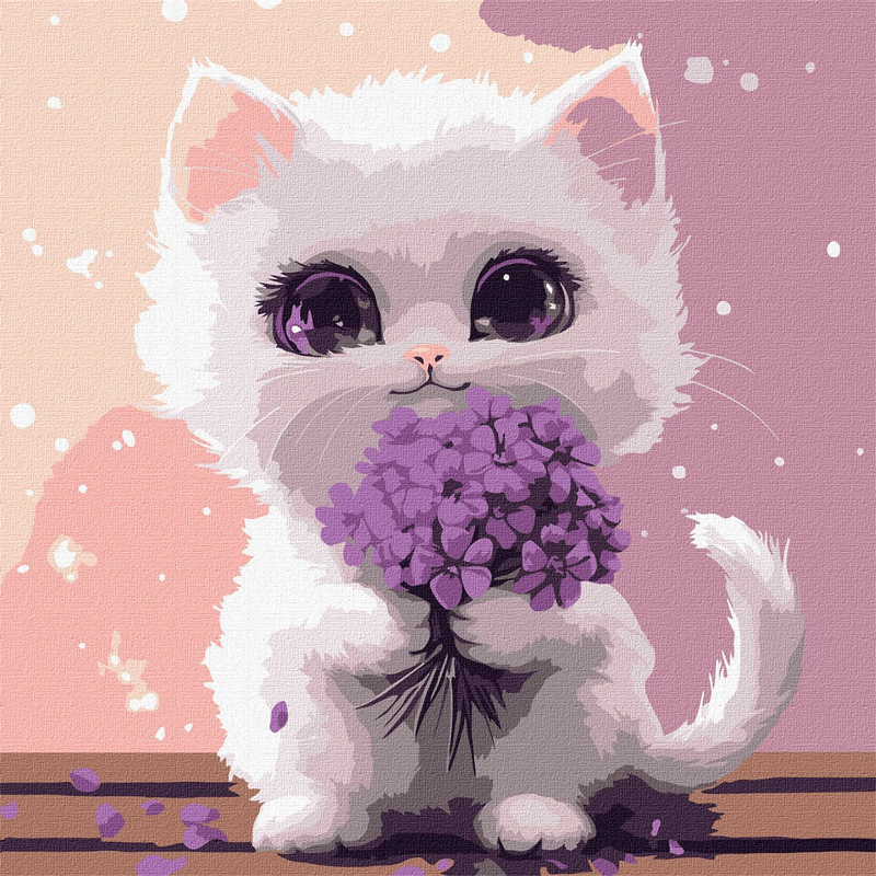 Картина за номерами - Сонячний мурчик ©art_selena_ua